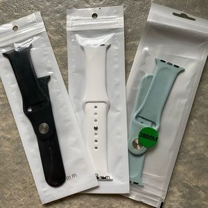 Three 38 mm Apple Watch bands!